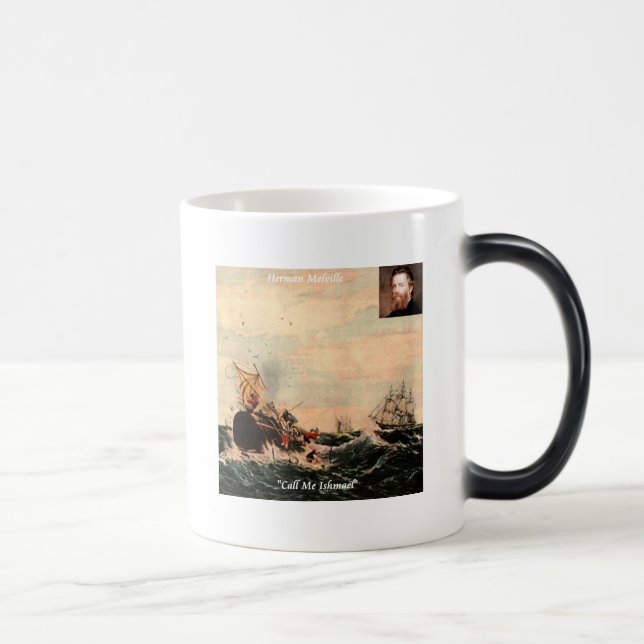 Caneca Mágica Herman Melville Me Chame De Cota Ishmael (Direita)