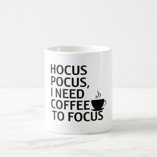 Caneca Mágica Hocus Pocus, preciso de café para focar Mug