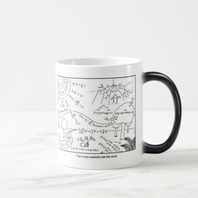 Caneca Mágica How scientists see the world [LEFT HANDED] (Direita)