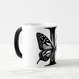 Caneca Mágica I Alphabet black butterfly