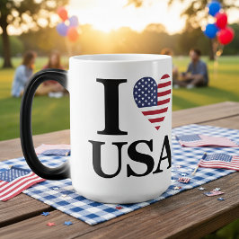 CANECA MÁGICA "I ❤️ USA"