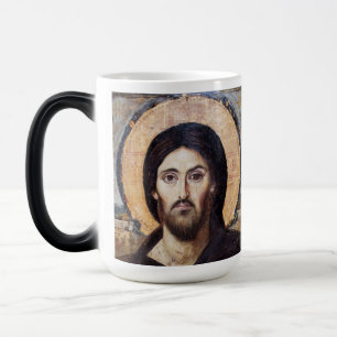 Caneca Mágica Ícone Cristão de Jesus Cristo Pantokrator l Ortodo