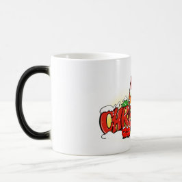 Caneca Mágica Ilustração de Letreiro de Natal Fofo –