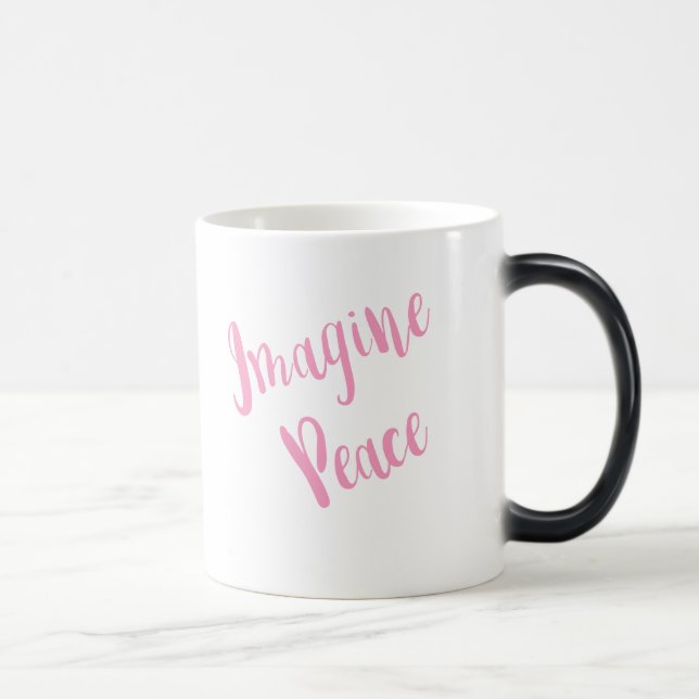 Caneca Mágica Imagine-Peace-Graphic Pink Type (Direita)