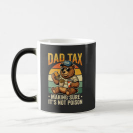 Caneca Mágica Imposto do Papai Urso Engraçado Design de Humor do