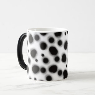 Caneca Mágica impressão em animais dalmaciana de pontos brancos 