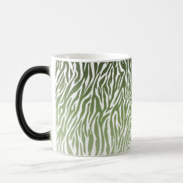 Caneca Mágica Impressão em Zebra Verde Selvagem