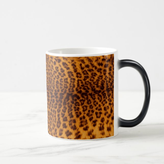 Caneca Mágica Impressão-leopardo Modelo de Textura de Pele com m (Direita)