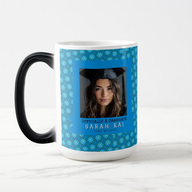 Caneca Mágica Impressão Negrita Azteca Parabéns Graduado (Esquerda)