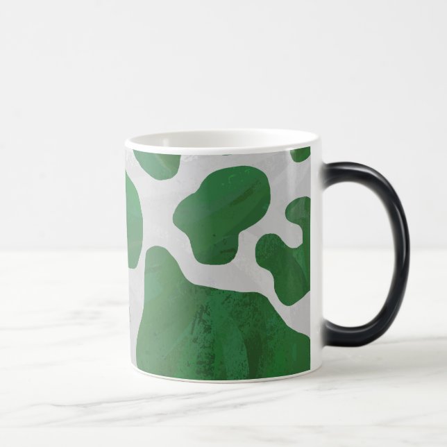 Caneca Mágica Impressão Verde-Vaca e Branco (Direita)