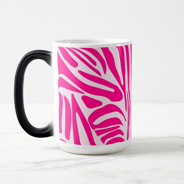 Caneca Mágica Impressão zebra rosa (Esquerda)
