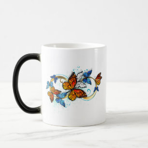 Caneca Mágica Infinidade de Borboletas Monarca