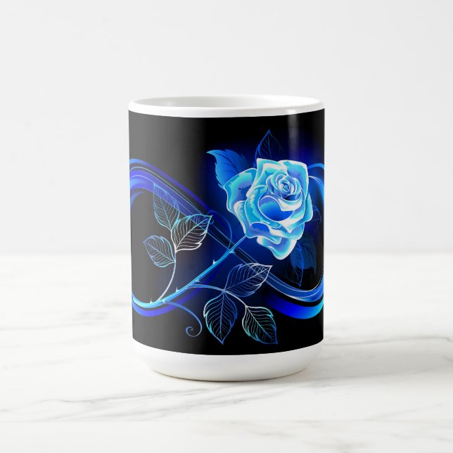 Caneca Mágica Infinito brilhante com rosa azul (Center)