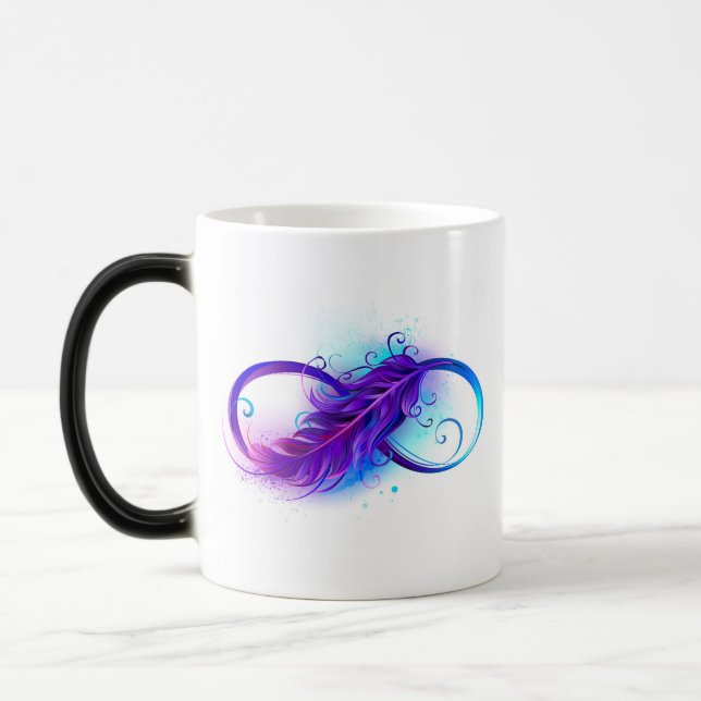 Caneca Mágica Infinity with Purple Feather (Esquerda)