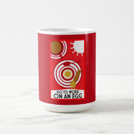 Caneca Mágica Ir Trabalhar Em Uma Arte De Parede De Ovos