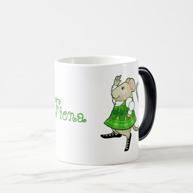 CANECA MÁGICA IRISH JIG MOUSE + Texto (Frente Esquerda)