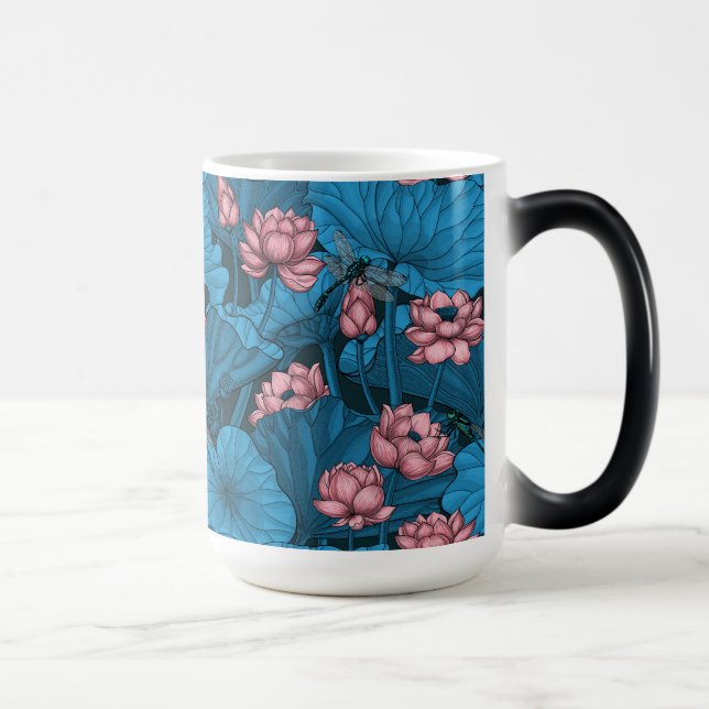 Caneca Mágica Jardim de lótus noturno (Direita)