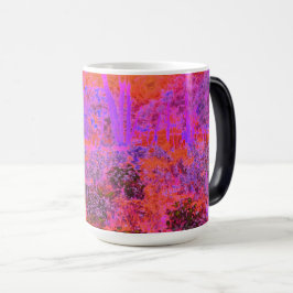 Caneca Mágica Jardim Impressionista Laranja Trippy Magenta
