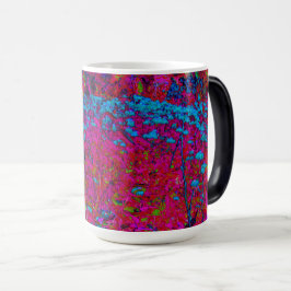 Caneca Mágica Jardim Magenta Psicodélico Púrpura Lily Flor
