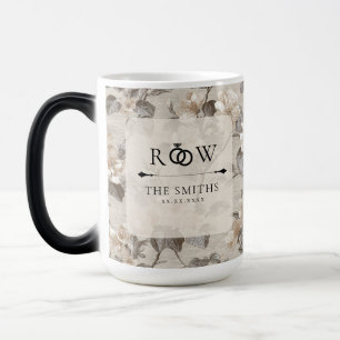 Caneca Mágica Jardim Radioso de Gardênias Casamento Vintage