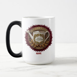 Caneca Mágica Jardineiro-Chefe | Relógio de Pulso Personalizado 