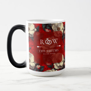 Caneca Mágica Jardins Vermelhos Fofos Charme Casamento no Campo