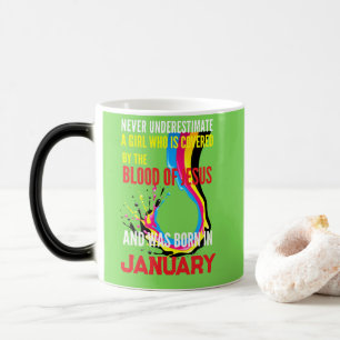 Caneca Mágica Jesus Garota Aniversário Nunca Subestima