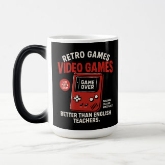 Caneca Mágica Jogos retrô videogames ensinando inglês desde