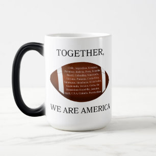 Caneca Mágica Juntos Somos a América