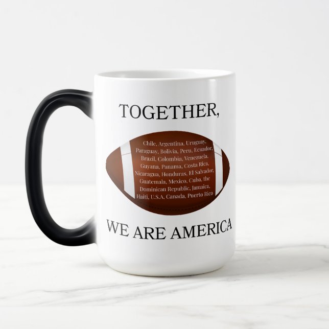 Caneca Mágica Juntos Somos a América (Esquerda)