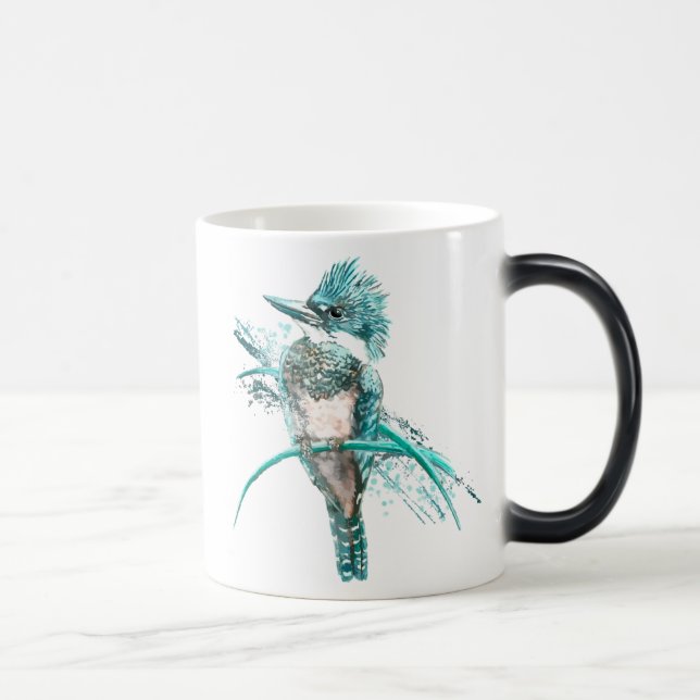 Caneca Mágica Kingfisher Bird Graphic Art Willife Animal Art (Direita)