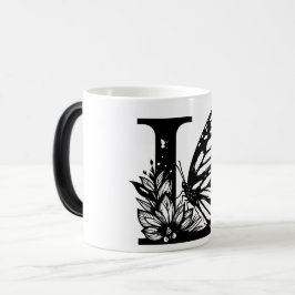 Caneca Mágica L Alphabet black butterfly