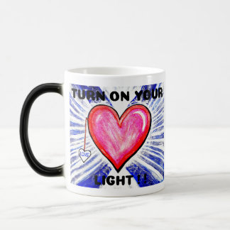 Caneca Mágica Lâmpadas e Copas de Luz do Coração