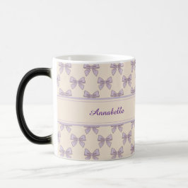 Caneca Mágica Lavender Girls Hair Bows Annabelle Mug