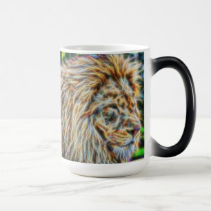 Caneca Mágica Leão Fractal
