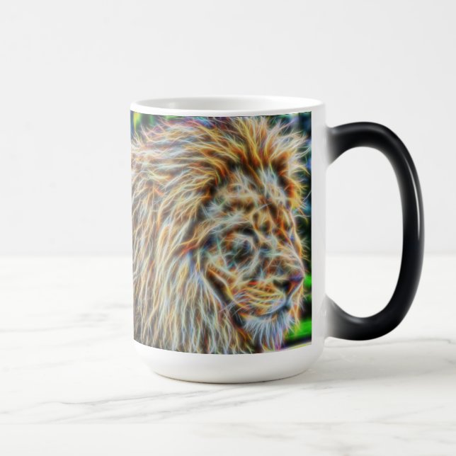 Caneca Mágica Leão Fractal (Direita)