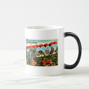 Caneca Mágica Lembrança velha das viagens vintage de Waycross