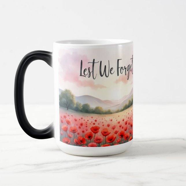 Caneca Mágica Lest We Forget-Dia dos Veteranos (Esquerda)