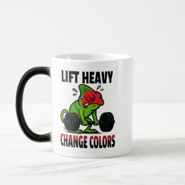 Caneca Mágica Levante Pesado Mude de Cor – Camaleão Engraçado na