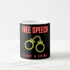 CANECA MÁGICA "LIBERDADE DE EXPRESSÃO NÃO É CRIME"
