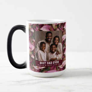 Caneca Mágica Lilies Calla Florais Foto Pai Filho