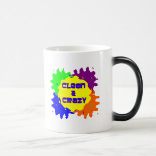 Caneca Mágica Limpo e louco
