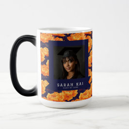 Caneca Mágica Lindas Peônias Flor Mulher Presente de Formatura