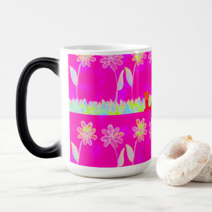 Caneca Mágica Lindo incrível design de citação de texto Flora co