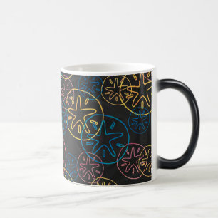 Caneca Mágica Linhas de Dólar Vermelho Amarelo Azul