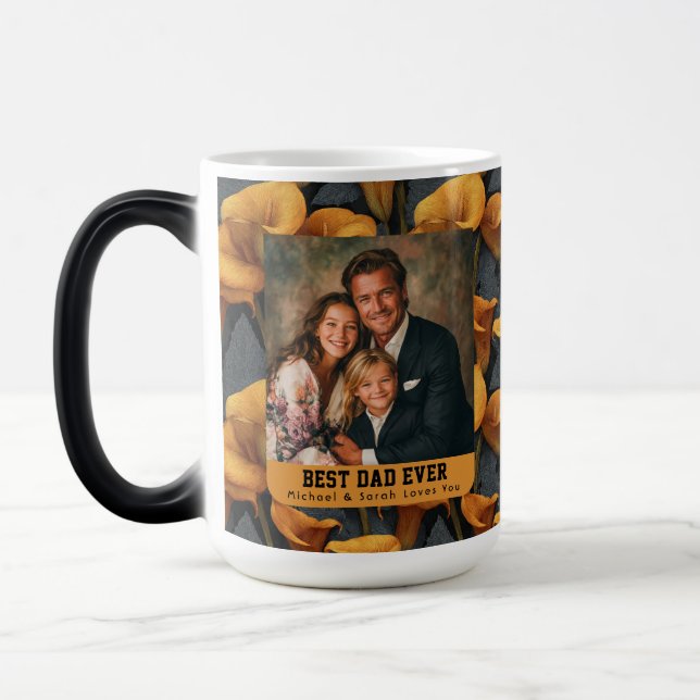 Caneca Mágica Lírios Calla Botânico Tributo ao Avô (Esquerda)