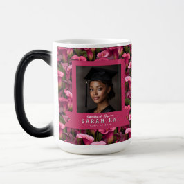 Caneca Mágica Lírios Coloridos Florais de Formatura