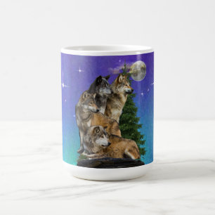 Caneca Mágica Lobo e lua