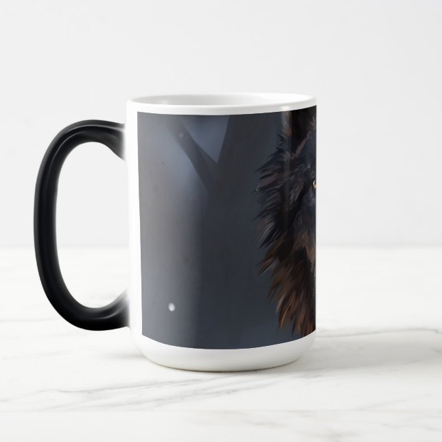 Caneca Mágica lobo negro (Esquerda)