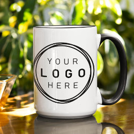 Caneca Mágica Logotipo corporativo personalizado de dois tons